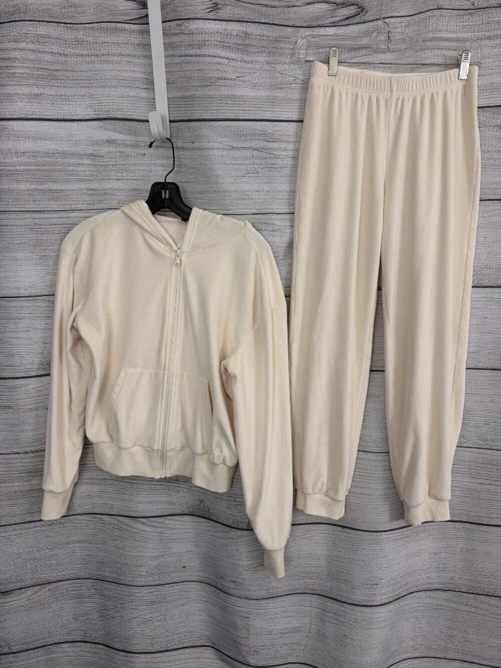 Splits59 Off White Rhys Velour Jogger Set Bottom Size XS, Top Size S